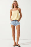 Billowy Cami Top With Bubble Hem