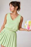 Serena Vest Top w/ Pleated Skirt Set
