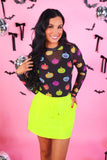 Kate Mesh Top- Pumpkin Pop