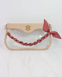 Serafina Scarf Purse Chain Burgundy