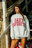 FAVORITE Reversible Mock-Neck Sweatshirt
