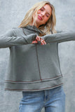 HOODIE LONG SLEEVE THUMBHOLE FRENCH TERRY TOP