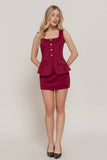 Scuba Knit Mini Skirt W/ Inner Pants