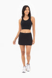 GREEN - A-Line Side Slit Tennis Skort