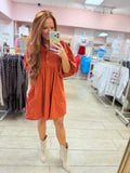 Cinnamon Corduroy Dress