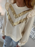 Sparkle Cream/Gold Top