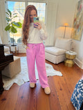 Mauve Palazzo Sweatpants