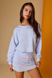 PX19073 Cozy Sweatshirt and Mini Skirt Set