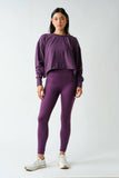 Crescent Pima Cotton Open Back Long Sleeve Tee