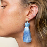 Cornflower Blue Topknot Stud/Post Earrings