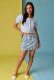 PC19323 Short Sleeve Button Front Cardigan