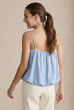Billowy Cami Top With Bubble Hem