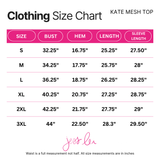 Kate Mesh Top- Pumpkin Pop