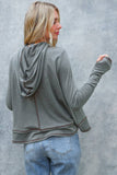 HOODIE LONG SLEEVE THUMBHOLE FRENCH TERRY TOP