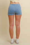 CP18540 - ZIP UP DENIM SHORTS