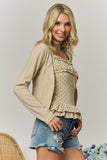 POLKA DOT RUFFLE CAMI & CARDIGAN - RET4276