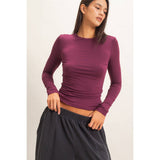 Crew Neck Long Sleeve Top