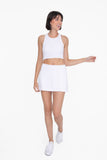GREEN - A-Line Side Slit Tennis Skort