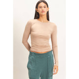 Crew Neck Long Sleeve Top