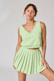 Serena Vest Top w/ Pleated Skirt Set