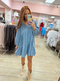 Cassie Denim Babydoll Dress