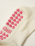 Bow Ruffle Grip Sock [Hot Pink], Pilates Socks