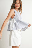 Sky Meadow Peplum Top - BMT7750