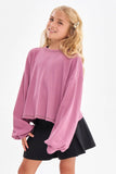 Open Back Thermal Knit Top