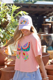 Purple Checker Jesus Loves You Hat