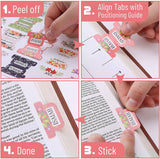 Floral Bible Tabs Set - 121 Pieces