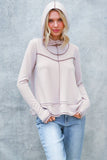 HOODIE LONG SLEEVE THUMBHOLE FRENCH TERRY TOP