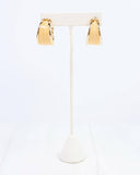 Daphne Gold Trimmed Hoop Natural