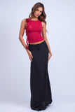 BROCHE ON SLEEVELESS TANK TOP