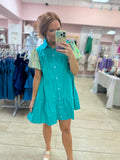 Turquoise Sequin Dress