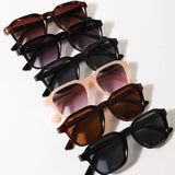 Retro Square Frame Sunglasses Modern Fashion Style
