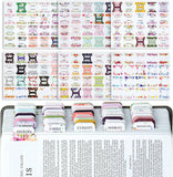 Floral Bible Tabs Set - 121 Pieces