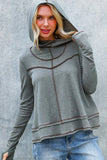 HOODIE LONG SLEEVE THUMBHOLE FRENCH TERRY TOP