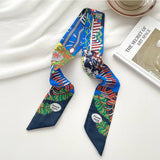RETRO LONG TIE BAG HANDLE RIBBON SCARF_CWASC0722
