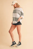 8417FN Polly Color Block Top