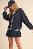 IST6168 KNIT CARDIGAN AND SKIRT SET