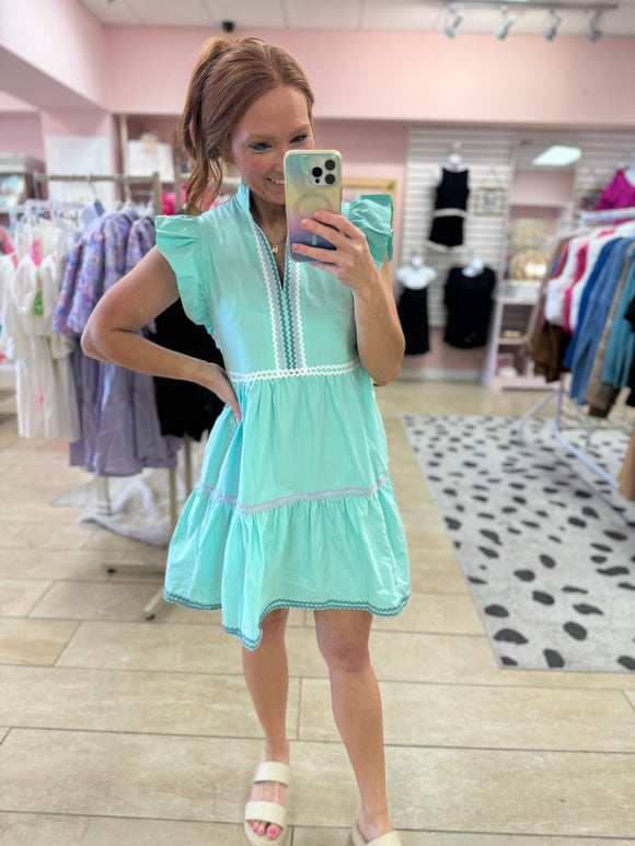 Mint Ric Rac Dress