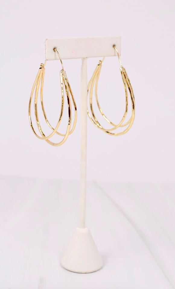 Lance Open Drop Earrings