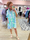 Tie Dye Button Up Dress