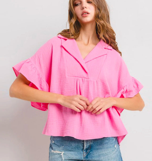 Bella Pink Blouse