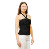 Shirred Halter Neck Top