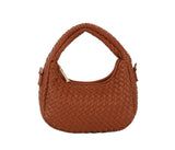 Petite woven hobo crossbody bag