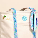 The Darling Canvas Tote Bag–Coastal Cove