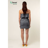 Tencel™ Ruffle Dress With Side Slits