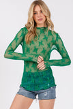 LONG SLEEVE FLORAL LACE TOP