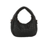 Petite woven hobo crossbody bag